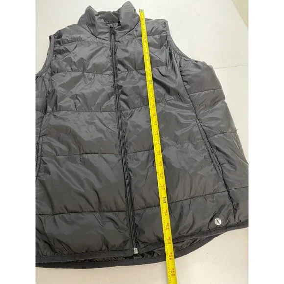 Xersion Men’s Packable Puffer Vest XL Black Lightweight Zip Up - Picture 9 of 12
